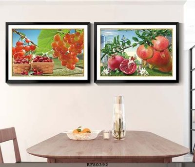 Download file gốc File tranh hiện đại pha lê gương KF80392 (in lụa) tranh 3D