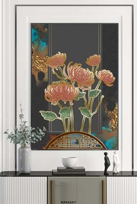 File in trần File tranh hiện đại pha lê gương KF80497 (bản gốc) trời sao