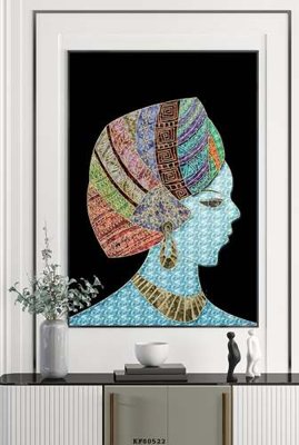 File tranh File tranh hiện đại pha lê gương KF80522 (bản gốc) in lụa 5D