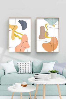 File tranh File tranh hiện đại pha lê gương KF80564 (gốc) in vải canvas