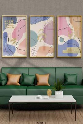 File gốc File tranh hiện đại pha lê gương KF80566 (in tráng gương) ốp tường