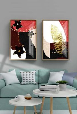 File ảnh File tranh hiện đại pha lê gương KF80590 (gốc) in PP, decal