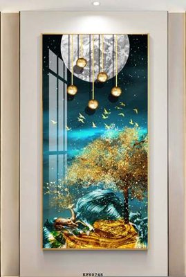 File gốc File tranh hiện đại pha lê gương KF80748 (chủ đề hiện đại) trang trí