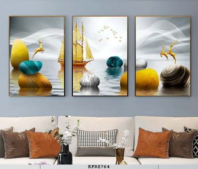 File gốc File tranh hiện đại pha lê gương KF80764 (phong cách) cổ điển