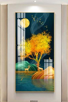 Tải file File tranh hiện đại pha lê gương KF80820 (ảnh gốc) in tranh kính