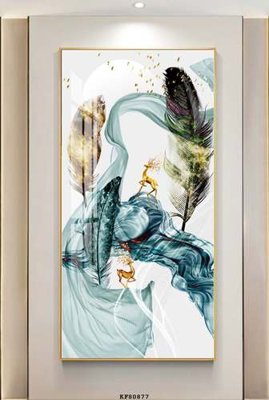 File in ấn chuyên nghiệp File tranh hiện đại pha lê gương KF80877 (file gốc)