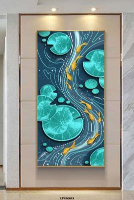 File gốc File tranh hiện đại pha lê gương KF80909 (in mica) làm bảng hiệu