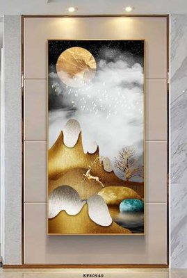 File gốc File tranh hiện đại pha lê gương KF80940 (PNG) trong suốt (transparent)