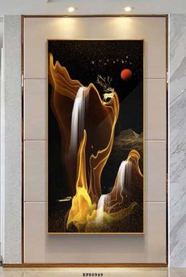 File tranh File tranh hiện đại pha lê gương KF80949 (gốc) chủ đề tĩnh vật