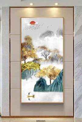 File ảnh File tranh hiện đại pha lê gương KF80965 (gốc) in Hiflex