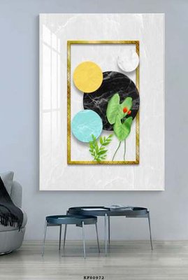 File in ấn cao cấp File tranh hiện đại pha lê gương KF80972 (file gốc)