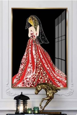 File gốc File tranh hiện đại pha lê gương KF81094 (in mica) trang trí