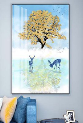 Download file tranh PSD File tranh hiện đại pha lê gương KF81134 để chỉnh sửa