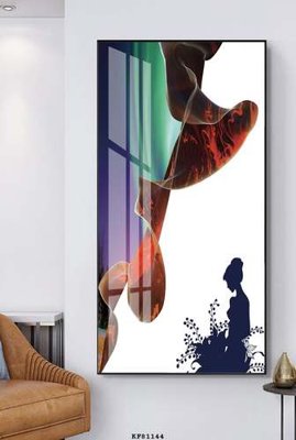 Hình ảnh file gốc File tranh hiện đại pha lê gương KF81144 cho in UV