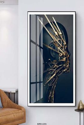 File in trần File tranh hiện đại pha lê gương KF81155 (file gốc) xuyên sáng