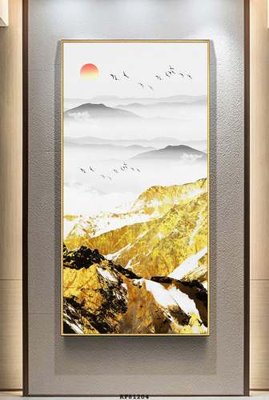 File gốc File tranh hiện đại pha lê gương KF81204 (PSD/TIFF) độ phân giải cao