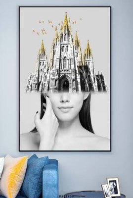 Ảnh gốc File tranh hiện đại pha lê gương KF81209 (độ nét cao) in mica