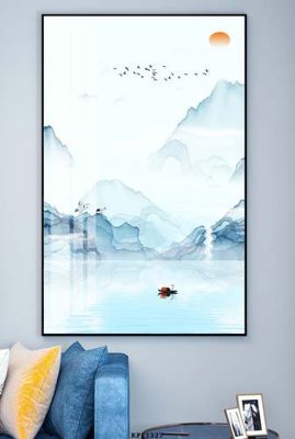 File gốc File tranh hiện đại pha lê gương KF81327 (in lụa) tranh mã đáo