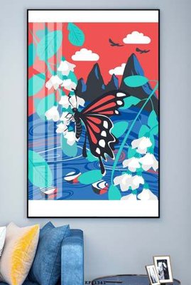 File ảnh File tranh hiện đại pha lê gương KF81341 (gốc) in standee