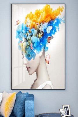 File tranh File tranh hiện đại pha lê gương KF81440 (gốc) phong cách tối giản