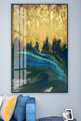 File gốc in ấn File tranh hiện đại pha lê gương KF81473 chuẩn màu CMYK