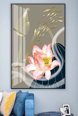 File in trần File tranh hiện đại pha lê gương KF81587 (bản gốc) phong cảnh