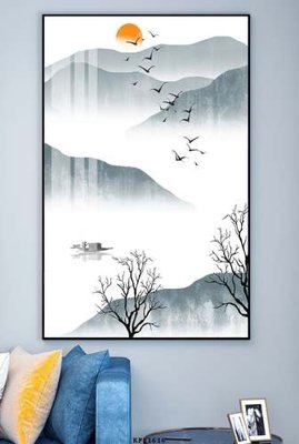 File gốc File tranh hiện đại pha lê gương KF81616 (phong cách) cổ điển