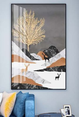 Tải file tranh File tranh hiện đại pha lê gương KF81666 (gốc) tại Filetranh.com