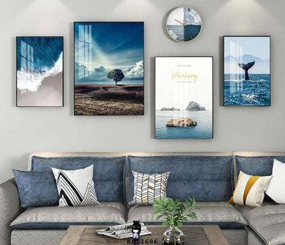 File tranh File tranh hiện đại pha lê gương KF81686 (gốc) chủ đề trừu tượng