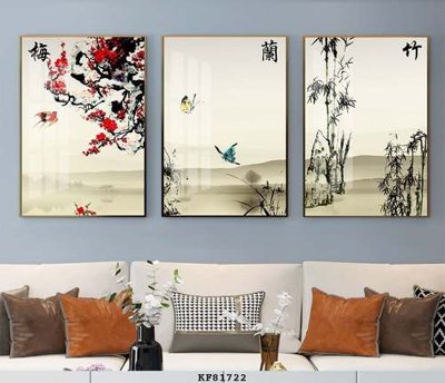 File in ấn chuyên nghiệp File tranh hiện đại pha lê gương KF81722 (file gốc)