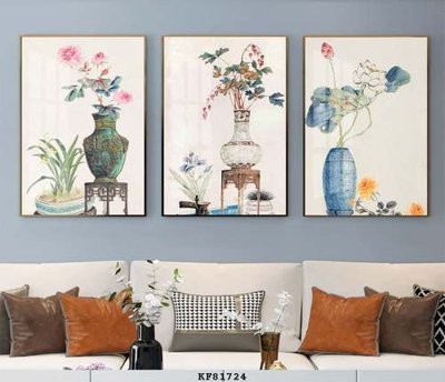 File gốc in ấn File tranh hiện đại pha lê gương KF81724 chuẩn màu CMYK