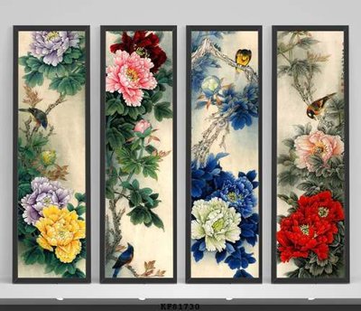 File ảnh File tranh hiện đại pha lê gương KF81730 (gốc) in PP, decal