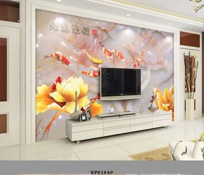 File gốc File tranh hiện đại pha lê gương KF81849 (in lụa) tranh phong thủy