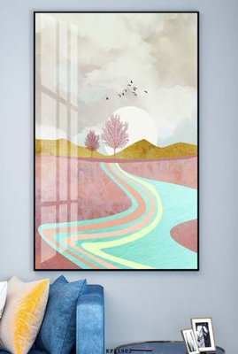 File gốc File tranh hiện đại pha lê gương KF81902 (PNG) không nền chất lượng