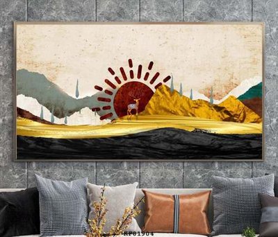 File gốc File tranh hiện đại pha lê gương KF81904 (in tráng gương) sang trọng