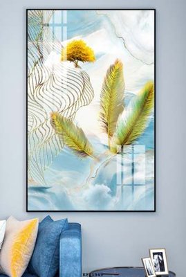 Download file gốc File tranh hiện đại pha lê gương KF81949 (in lụa) cao cấp