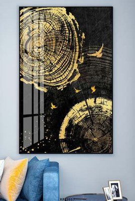 File in trần File tranh hiện đại pha lê gương KF82017 (bản gốc) phong cảnh