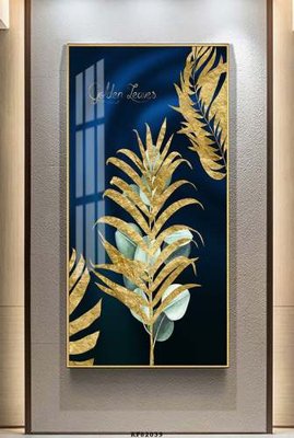 File gốc File tranh hiện đại pha lê gương KF82039 (in mica) làm quà tặng