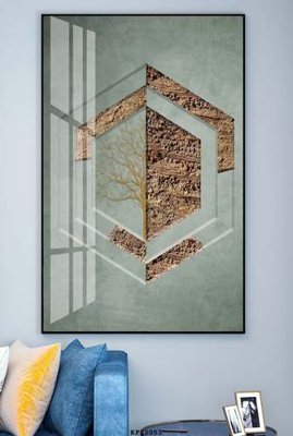 File in mica File tranh hiện đại pha lê gương KF82051 (ảnh gốc) đẹp