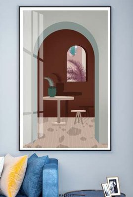 Tải file File tranh hiện đại pha lê gương KF82067 (gốc) làm tranh trang trí