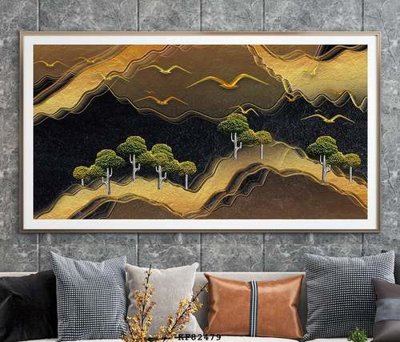 File in mica File tranh hiện đại pha lê gương KF82479 (bản gốc) siêu trong