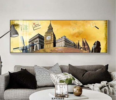 File in lụa File tranh hiện đại pha lê gương KF82488 (hoa văn) File tranh hiện đại pha lê gương KF82488