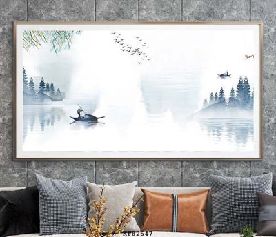 File ảnh File tranh hiện đại pha lê gương KF82547 (gốc) in decal dán tường