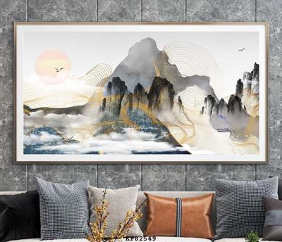 File gốc File tranh hiện đại pha lê gương KF82549 (cho in UV) siêu nét