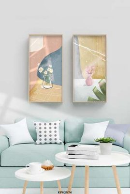 File gốc File tranh hiện đại pha lê gương KF82576 (ảnh chi tiết) để in lụa