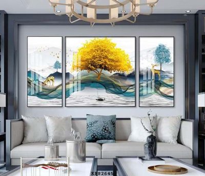 File gốc File tranh hiện đại pha lê gương KF82645 (chủ đề hiện đại) trang trí