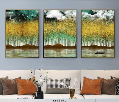 Hình ảnh file gốc in lụa File tranh hiện đại pha lê gương KF82851