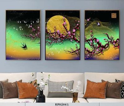 Download file gốc File tranh hiện đại pha lê gương KF82861 (dùng cho in ấn)