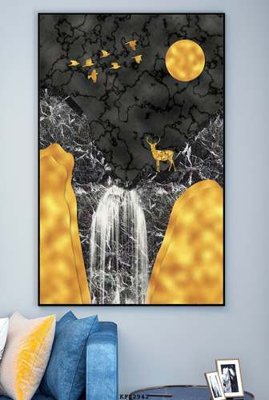 File gốc File tranh hiện đại pha lê gương KF82942 (trang trí) cho phòng khách