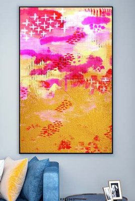 Download file gốc File tranh hiện đại pha lê gương KF82965 (in mica) trong suốt